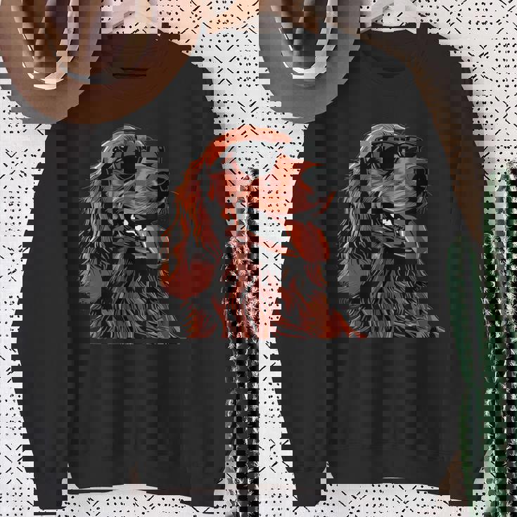 アイリッシュセッター犬種グラフィック。 スウェットシャツ 年配の女性への贈り物