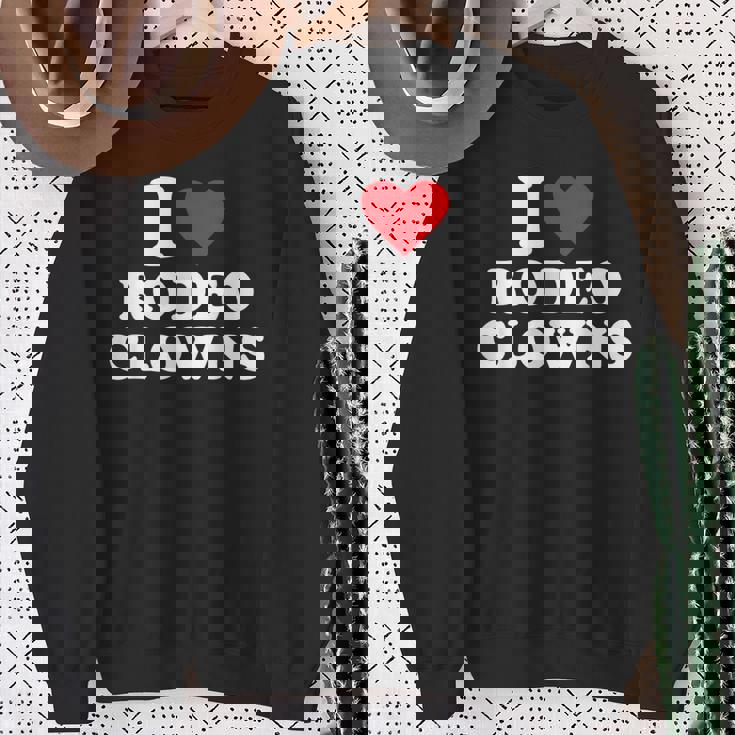 アイ・ハート・ロデオ・クラウンズ スウェットシャツ 年配の女性への贈り物