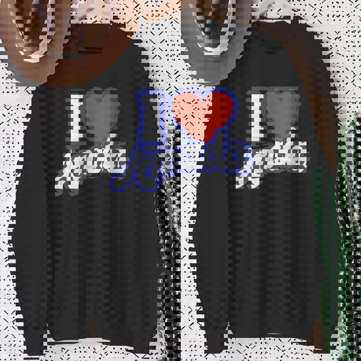 アイ・ラブ・アマダ スウェットシャツ 年配の女性への贈り物