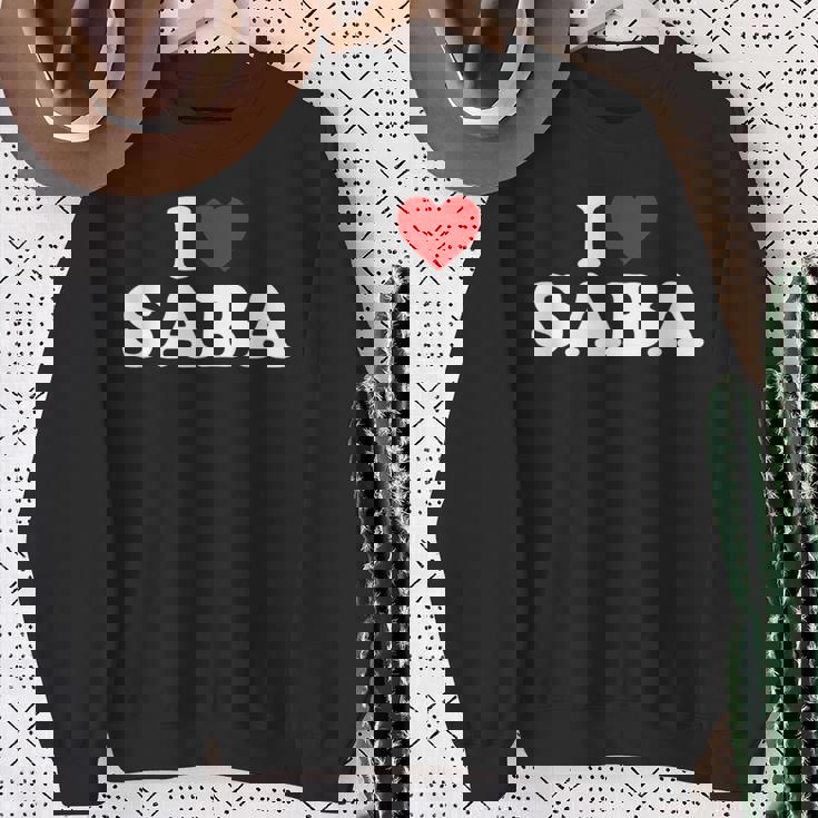 アイ・ラブ・サバ スウェットシャツ 年配の女性への贈り物