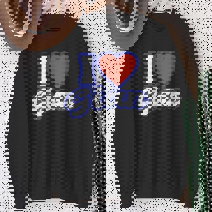 アイ・ラブ・ジャイアン スウェットシャツ 年配の女性への贈り物