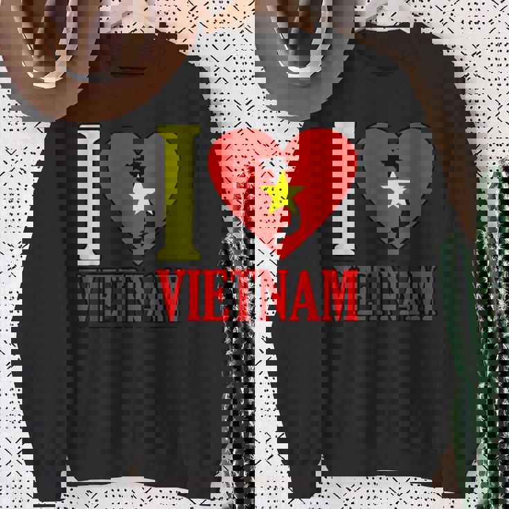 アイ・ラブ・ベトナム スウェットシャツ 年配の女性への贈り物