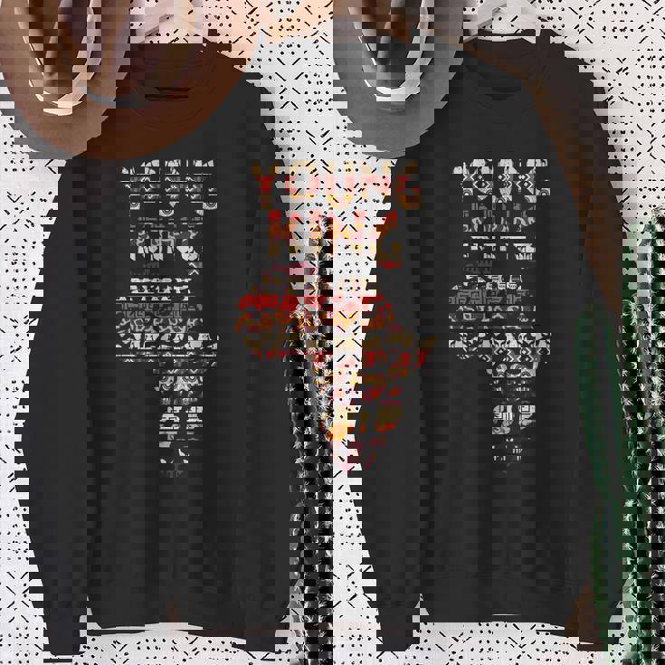 アフリカの王 アート ケンテ 布 アフリカ ガーナ キッズ 面白い アフリカ スウェットシャツ 年配の女性への贈り物