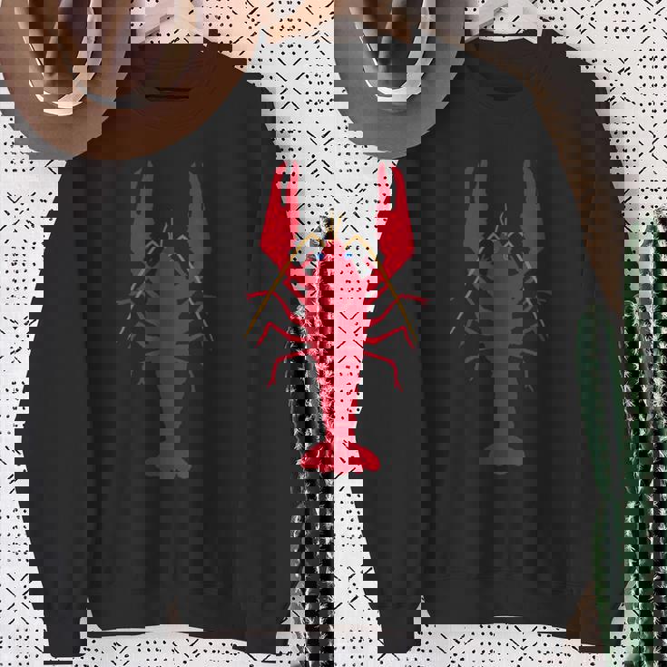 アメリカザリガニ_エビガニ_ザリガニ スウェットシャツ 年配の女性への贈り物