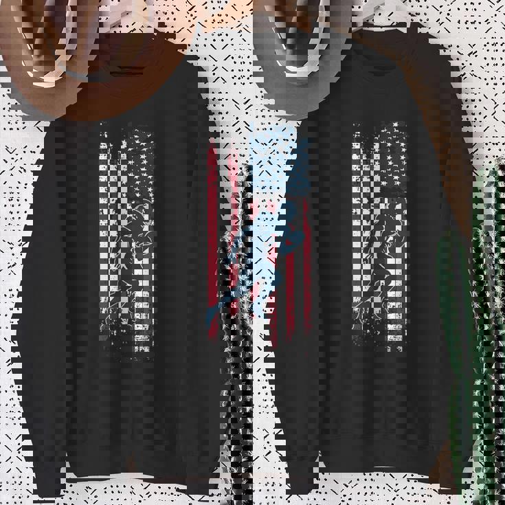 アメリカン フットボール選手 アメリカ国旗 スポーツ ファン 2024 シーズン スウェットシャツ 年配の女性への贈り物