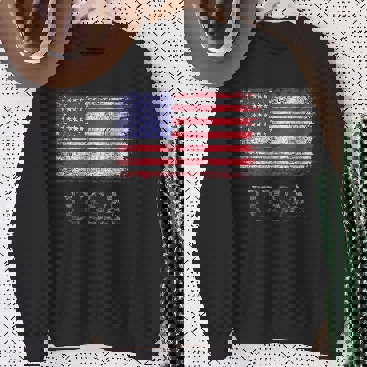 アメリカ国旗シャツ メンズ レディース キッズ 退役軍人の日 星条旗 スウェットシャツ 年配の女性への贈り物