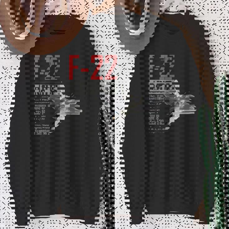 アメリカ航空機ステルス戦闘機 F22 ラプター スウェットシャツ 年配の女性への贈り物