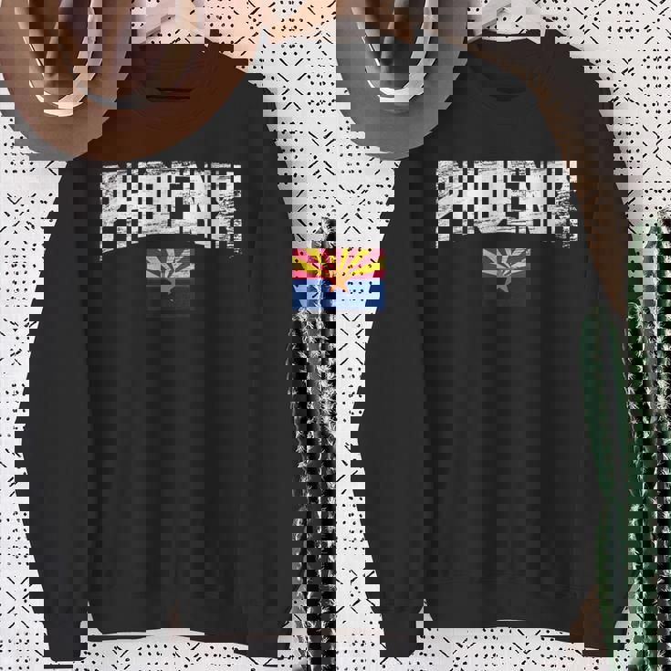 アリゾナ州フェニックス フラッグ プライド ヴィンテージ Az スウェットシャツ 年配の女性への贈り物