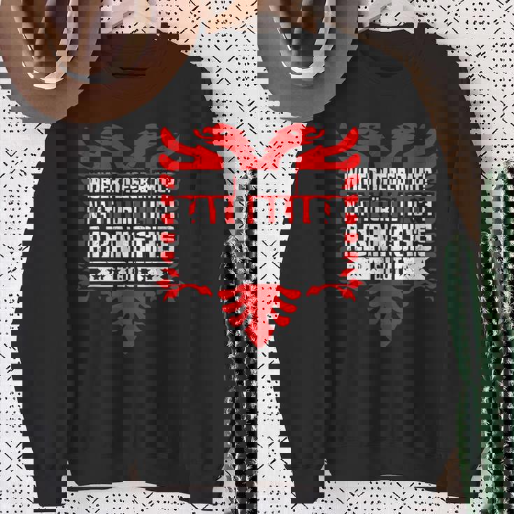 アルバニアブラッドアルバニアイーグル スウェットシャツ 年配の女性への贈り物