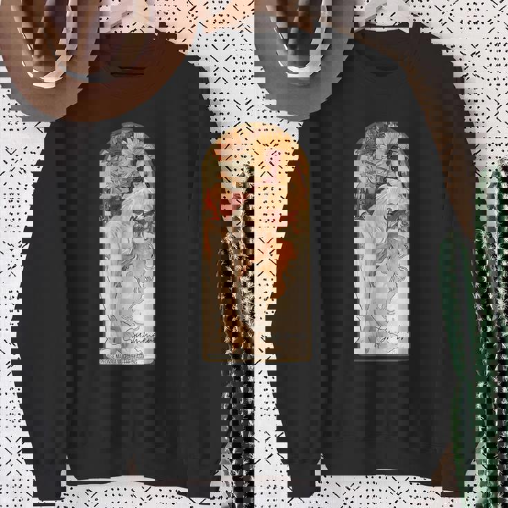 アルフォンス・マリア・ミュシャの季節 夏 スウェットシャツ 年配の女性への贈り物