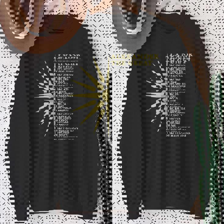 アレクサンダー大王の戦い 古代マケドニア スウェットシャツ 年配の女性への贈り物