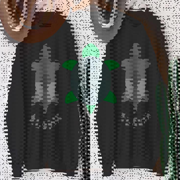 アロハ ハワイ ハワイアン 亀 海 動物 ビーチ キッズ ボーイズ クール スウェットシャツ 年配の女性への贈り物