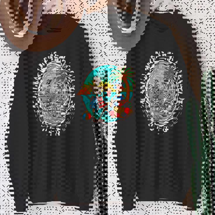 アンナマリアアイランドビーチフロリダメンズ&レディース スウェットシャツ 年配の女性への贈り物