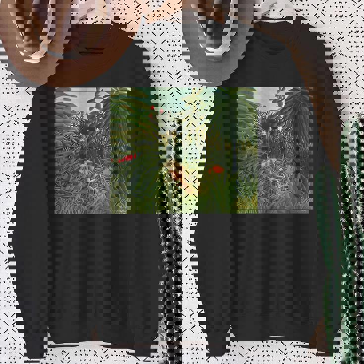 アンリ・ルソー作 ジャガー 馬を攻める1910 スウェットシャツ 年配の女性への贈り物