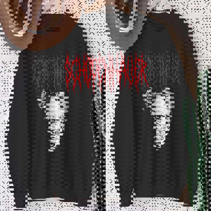 アーサー・ショーペンハウアー デスメタルスタイル 哲学 デザイン スウェットシャツ 年配の女性への贈り物