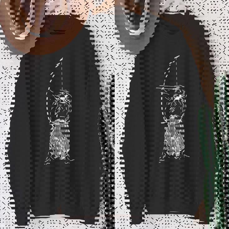 アーチャー 弓道 日本の武道 スウェットシャツ 年配の女性への贈り物