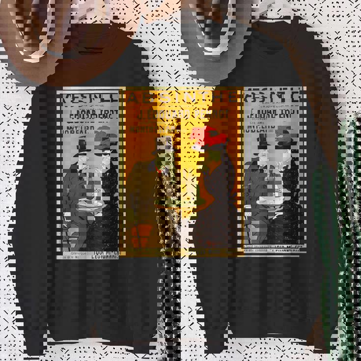 アールヌーボー アブサン ビクトリア朝 カップル テーブル スウェットシャツ 年配の女性への贈り物