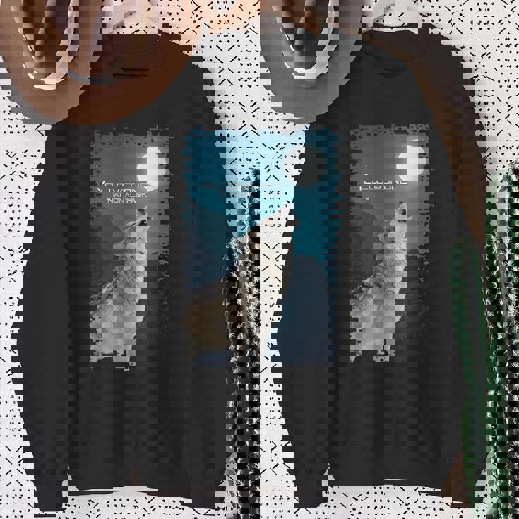 イエローストーン国立公園 オオカミのお土産 記念品 ギフト スウェットシャツ 年配の女性への贈り物