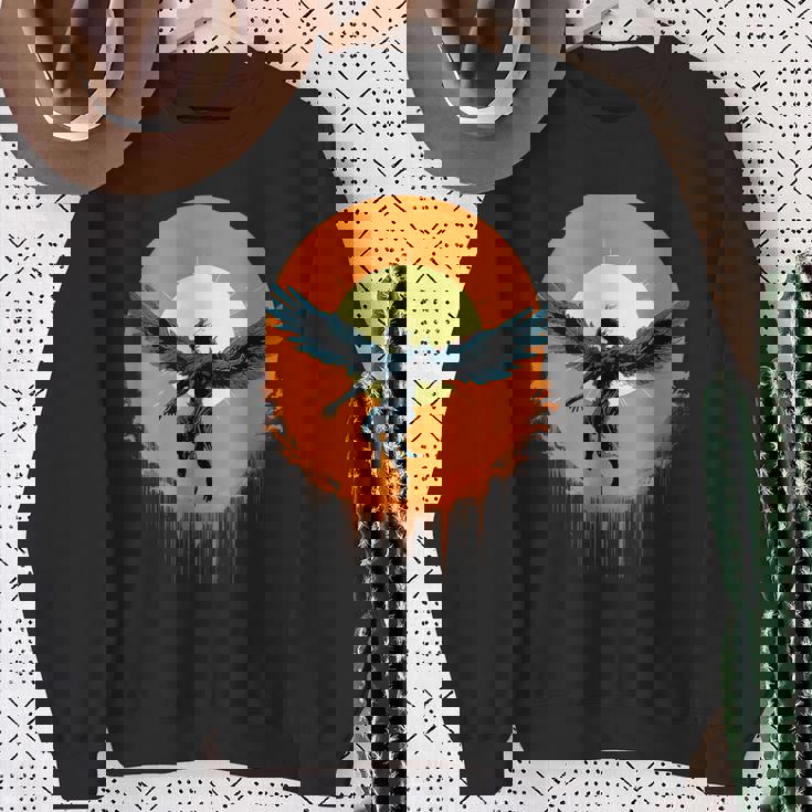 イカロスと蝋の翼 スウェットシャツ 年配の女性への贈り物