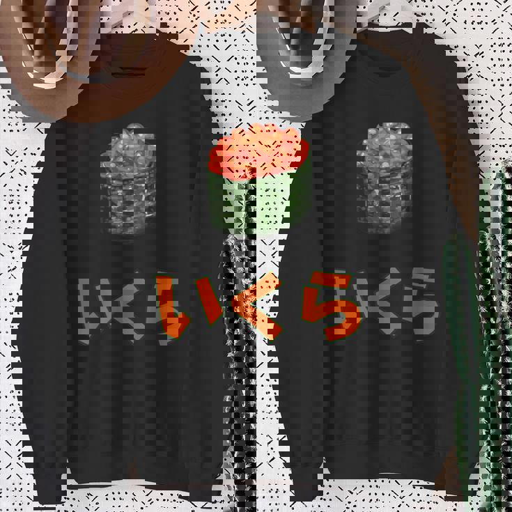 イクラいくら寿司サーモン卵サーモンキャビア スウェットシャツ 年配の女性への贈り物