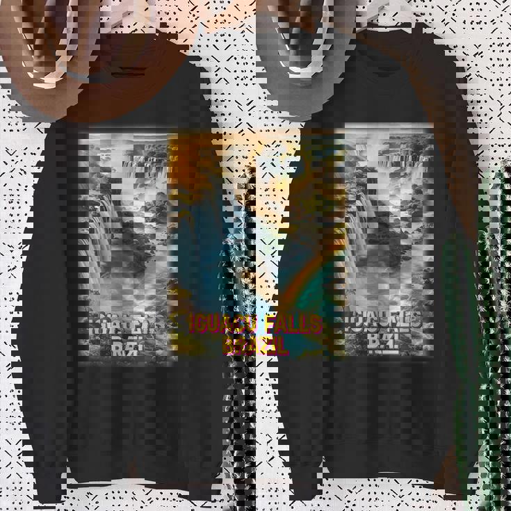 イグアスの滝 ブラジル シャツ イグアス国立公園 家族旅行 スウェットシャツ 年配の女性への贈り物