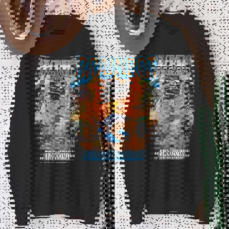 イタリアンブレインロットミームブーツレッグ スウェットシャツ 年配の女性への贈り物