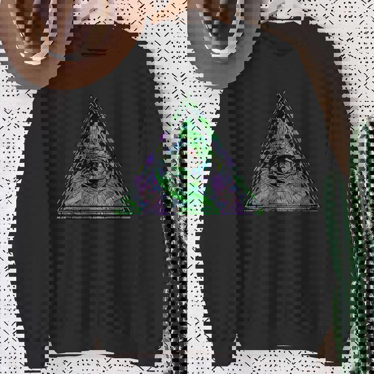 イルミナティアイtシャツ プロビデンスの目シャツ スウェットシャツ 年配の女性への贈り物