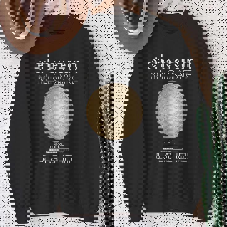 イーサリアム ミリオネール ローディング プリー・ホドル ファニー Eth 20 コイン スウェットシャツ 年配の女性への贈り物