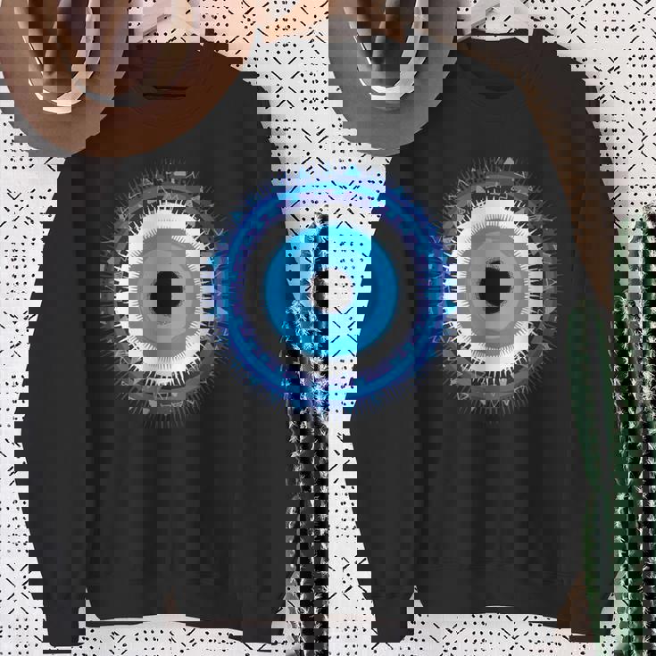 イーブルアイシャツ トルコの目 ナザール 邪悪なギリシャ語から守る スウェットシャツ 年配の女性への贈り物