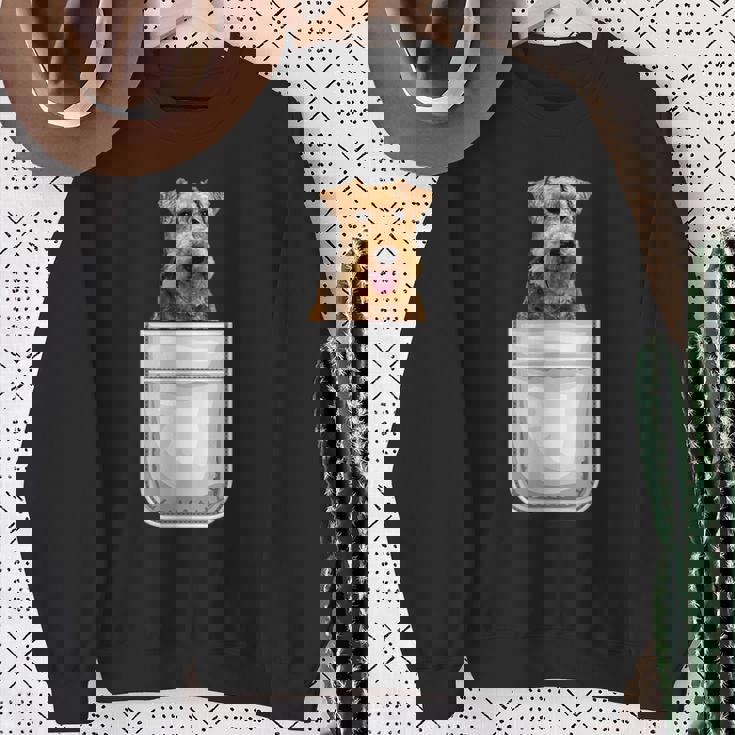 ウェルシュテリア パピー ドッグ ポケット入り スウェットシャツ 年配の女性への贈り物