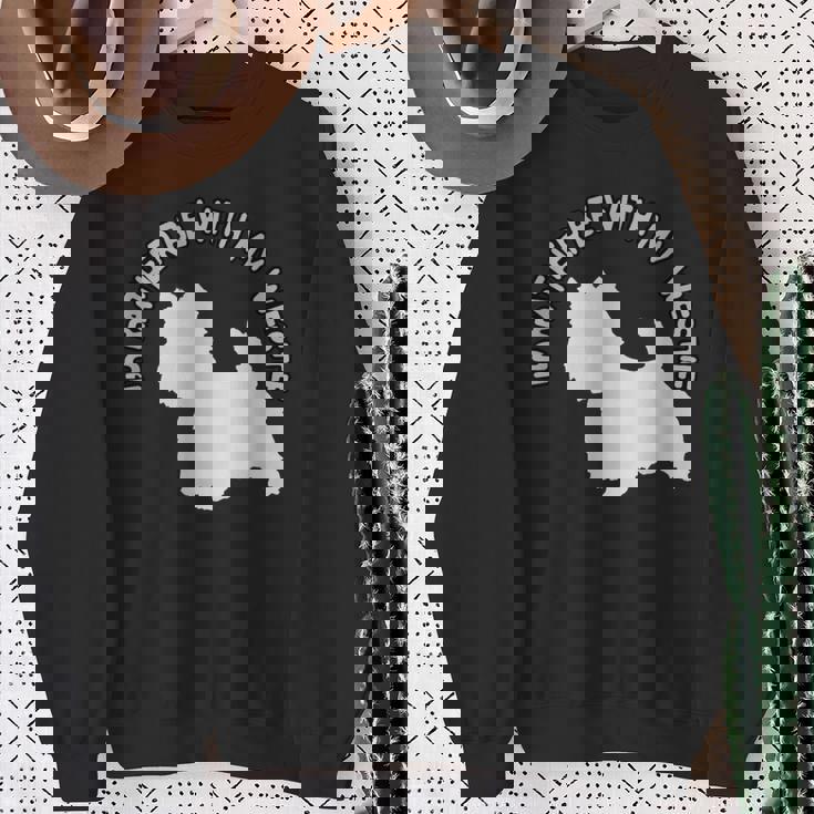 ウエスト・ハイランド・テリア-ウェスティと一緒にいたい スウェットシャツ 年配の女性への贈り物