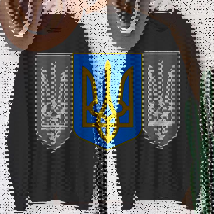 ウクライナの国章、ウクライナトリズブ、ウクライナトライデント スウェットシャツ 年配の女性への贈り物