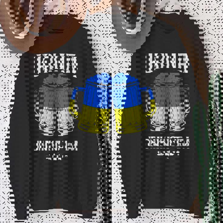 ウクライナ国旗ビール ウクライナ飲酒チーム スウェットシャツ 年配の女性への贈り物