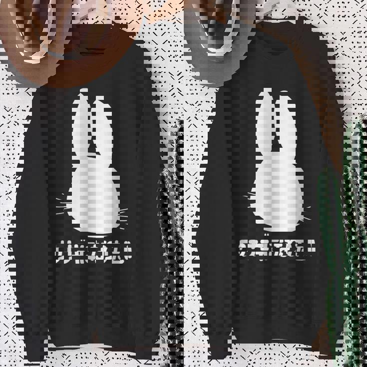 ウサギになりたい おもしろ ウサギ 兎 スウェットシャツ 年配の女性への贈り物