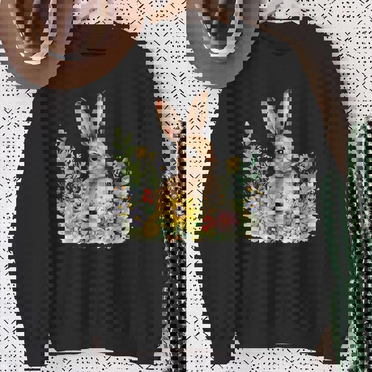 ウサギの恋人 グラフィックデザイン ウサギ オーナー。 スウェットシャツ 年配の女性への贈り物