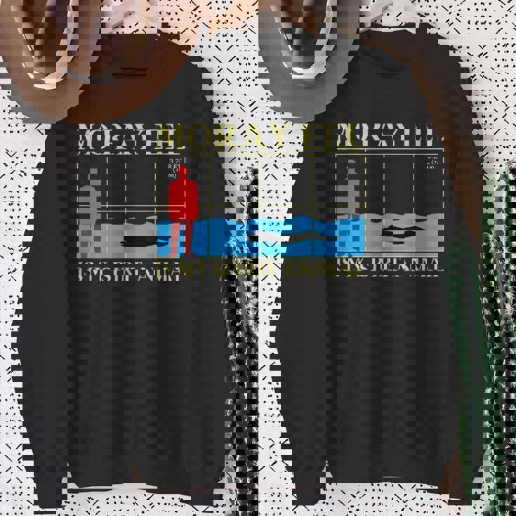 ウツボは私の精神動物 海洋生物学者 スウェットシャツ 年配の女性への贈り物