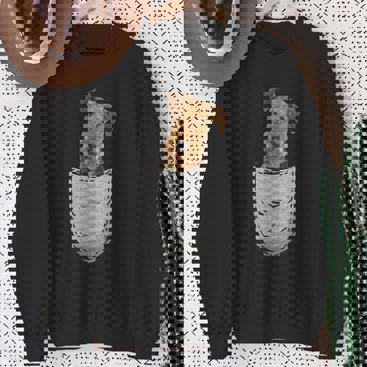 エアデールテリアウォーターサイドビングリーチェストポケットポケット スウェットシャツ 年配の女性への贈り物