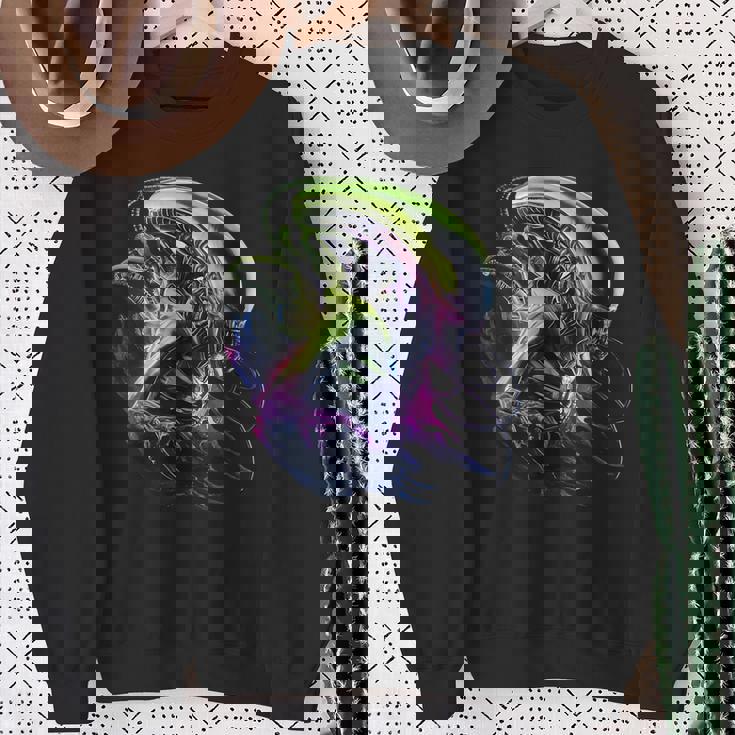 エイリアン 45 周年記念クラシック ゼノモーフ グラフィック ノベル アート スウェットシャツ 年配の女性への贈り物