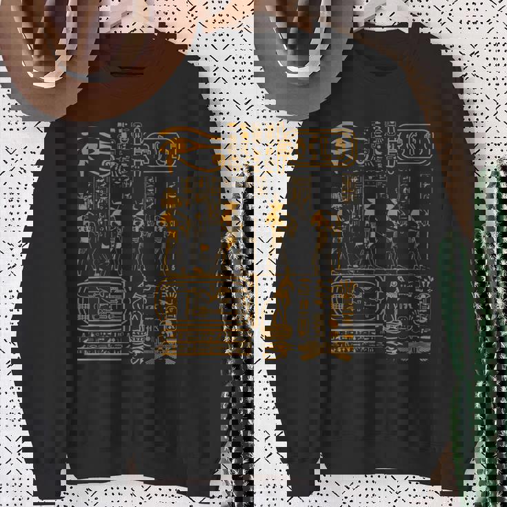 エジプト象形文字 エジプト アートデザイン スウェットシャツ 年配の女性への贈り物