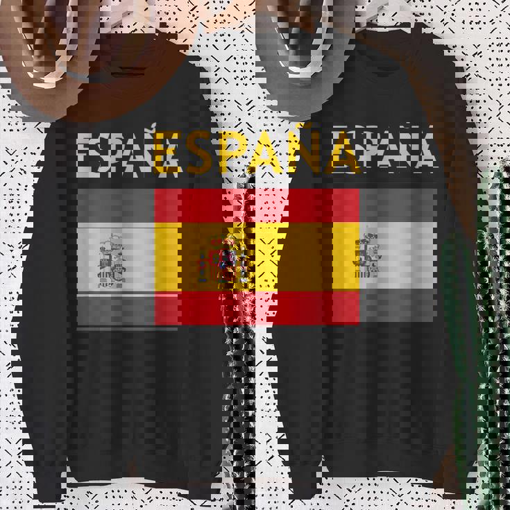 エスパーニャ ヴィンテージ スペイン国旗 スペインお土産 エスパーニャプライド スウェットシャツ 年配の女性への贈り物