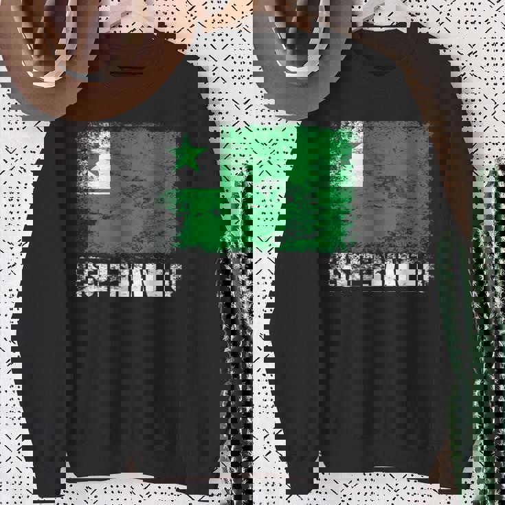 エスペラント国旗tシャツ スウェットシャツ 年配の女性への贈り物