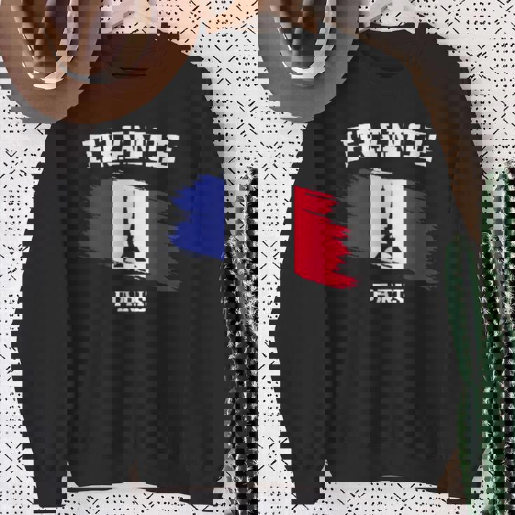 エッフェル塔 パリ フランス フランス 国旗 バケーション パリ スウェットシャツ 年配の女性への贈り物