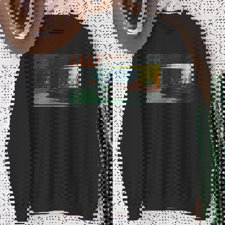 エドワード・ホッパーズ・ナイトホークス スウェットシャツ 年配の女性への贈り物