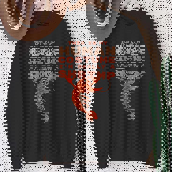 エビ 面白い人間のコスチューム レトロ エビやザリガニ スウェットシャツ 年配の女性への贈り物