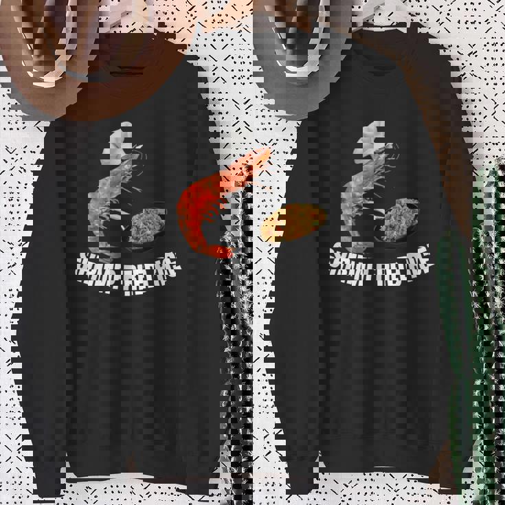 エビチャーハン-面白いミーム スウェットシャツ 年配の女性への贈り物