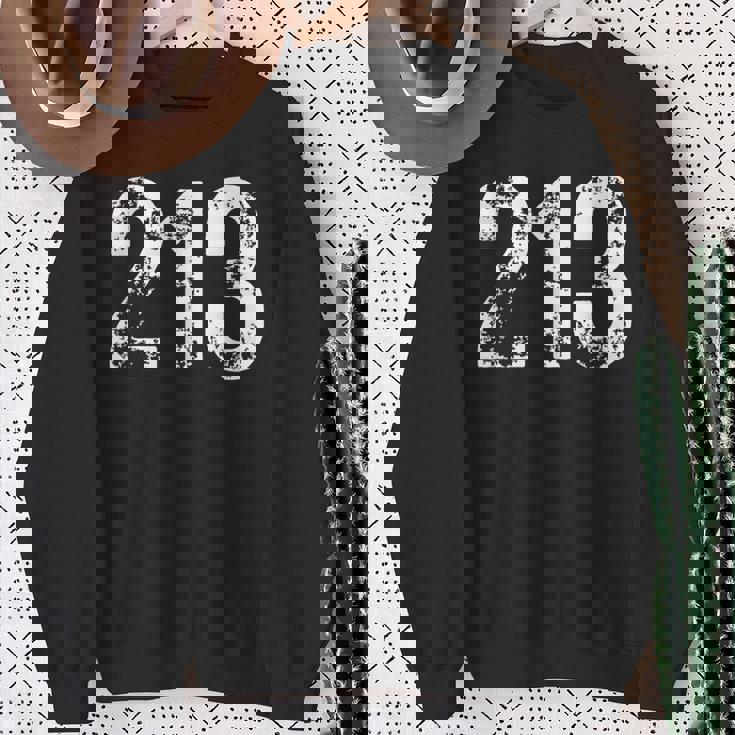 エリアコード 213 ロサンゼルス カリフォルニア La エリアコード Ca 213 スウェットシャツ 年配の女性への贈り物