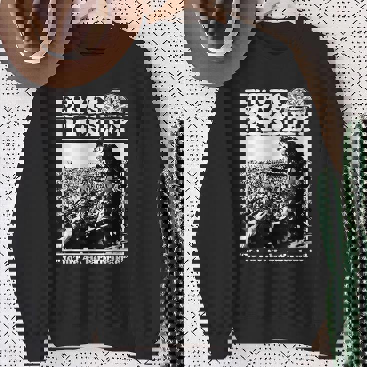 エルヴィス・ア・ハートブレイカー キング・オブ・ロックンロール 音楽 スウェットシャツ 年配の女性への贈り物