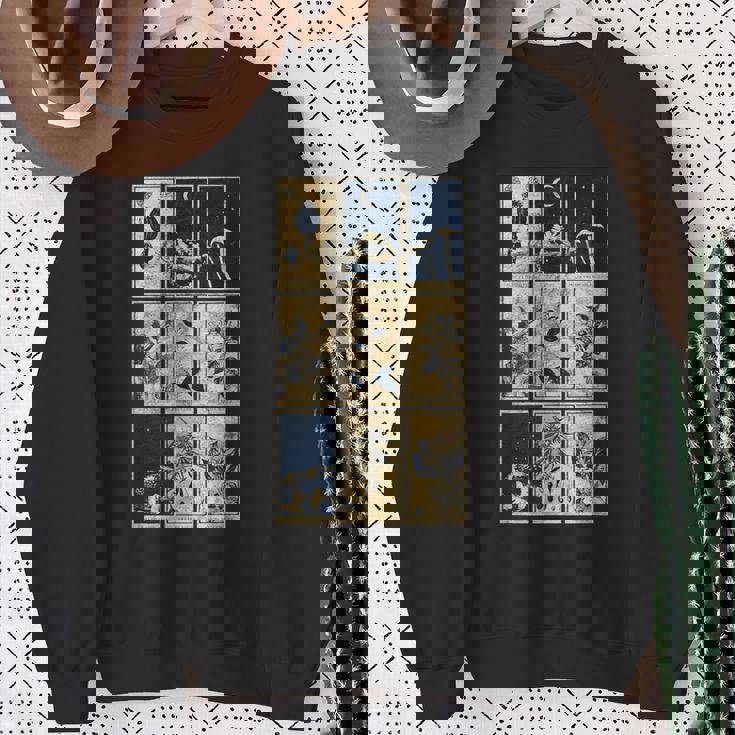 オカルト精神活性植物サイケデリックゴシック薬タロット スウェットシャツ 年配の女性への贈り物