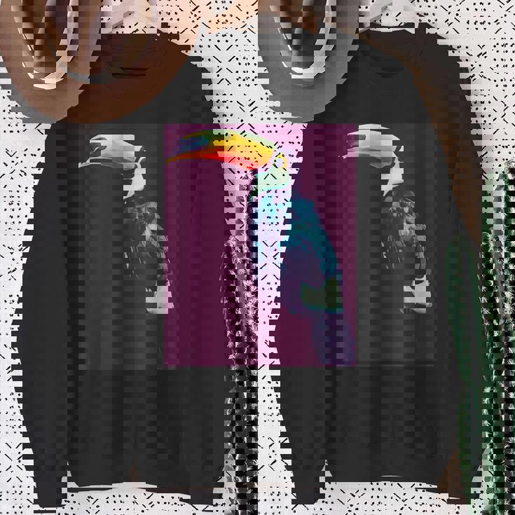 オニオオハシ 鳥 スウェットシャツ 年配の女性への贈り物