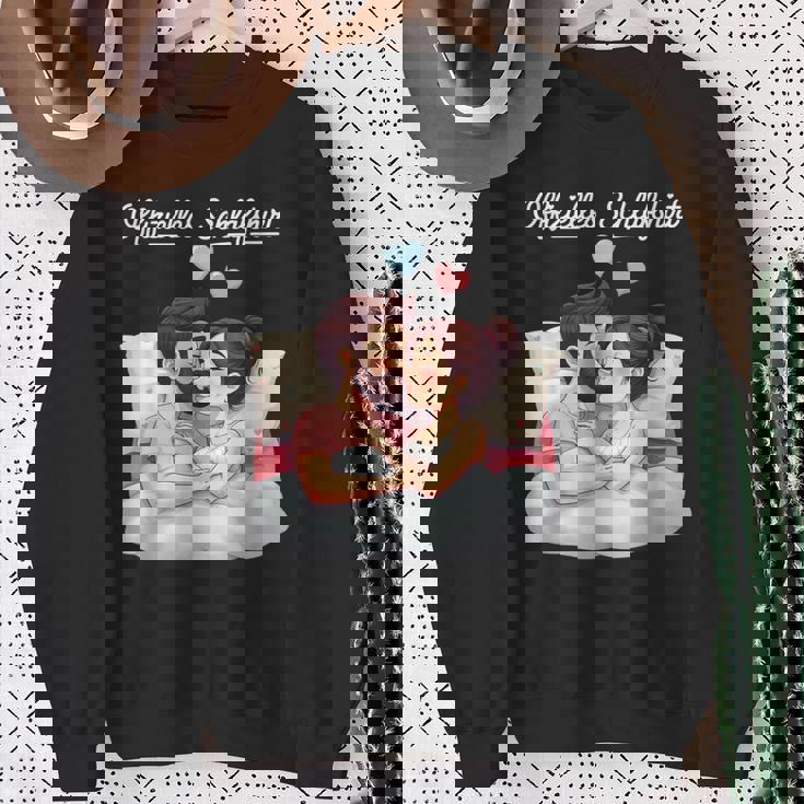 オフィシャルスリープシャツ面白いカップルロマンチックギフト スウェットシャツ 年配の女性への贈り物